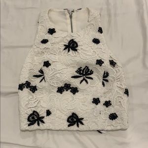 alice + olivia Lace Shell Tank